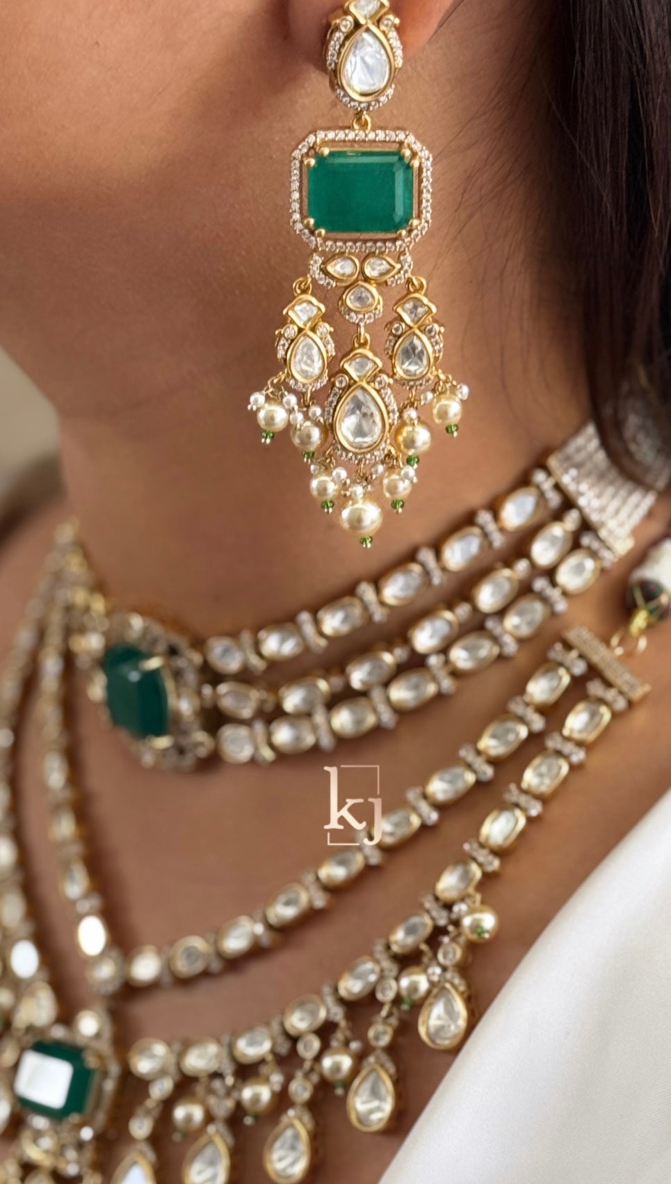 Zoya bridal choker and necklace set