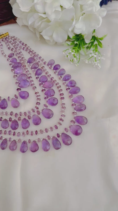 Anais Mala real amethyst