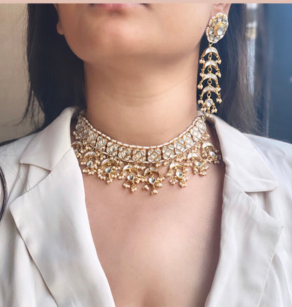 Manika Polki Chokers Set